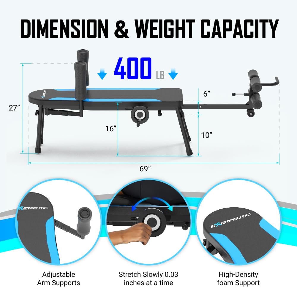 Amazon | Exerpeutic 100バックストレッチ トラクションテーブル 反転