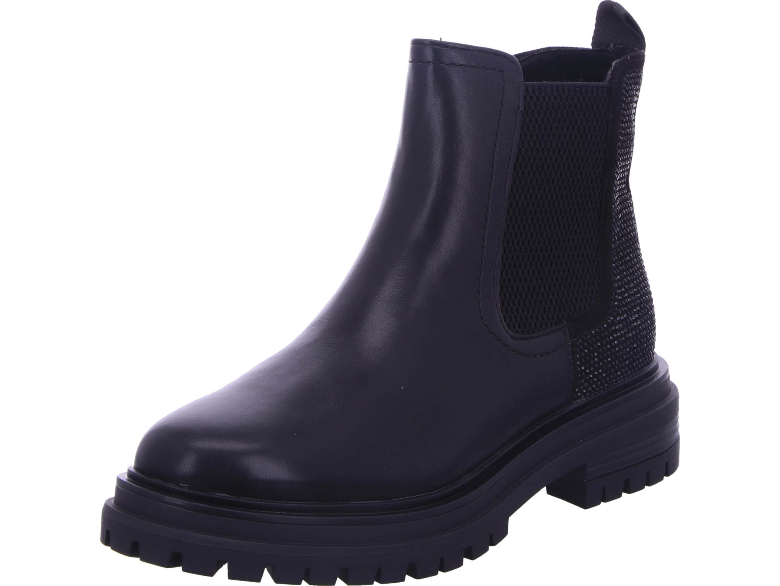s.Oliver Women's Damen Chelsea 5-25450-45 Boot, Black Glitter, 5 UK