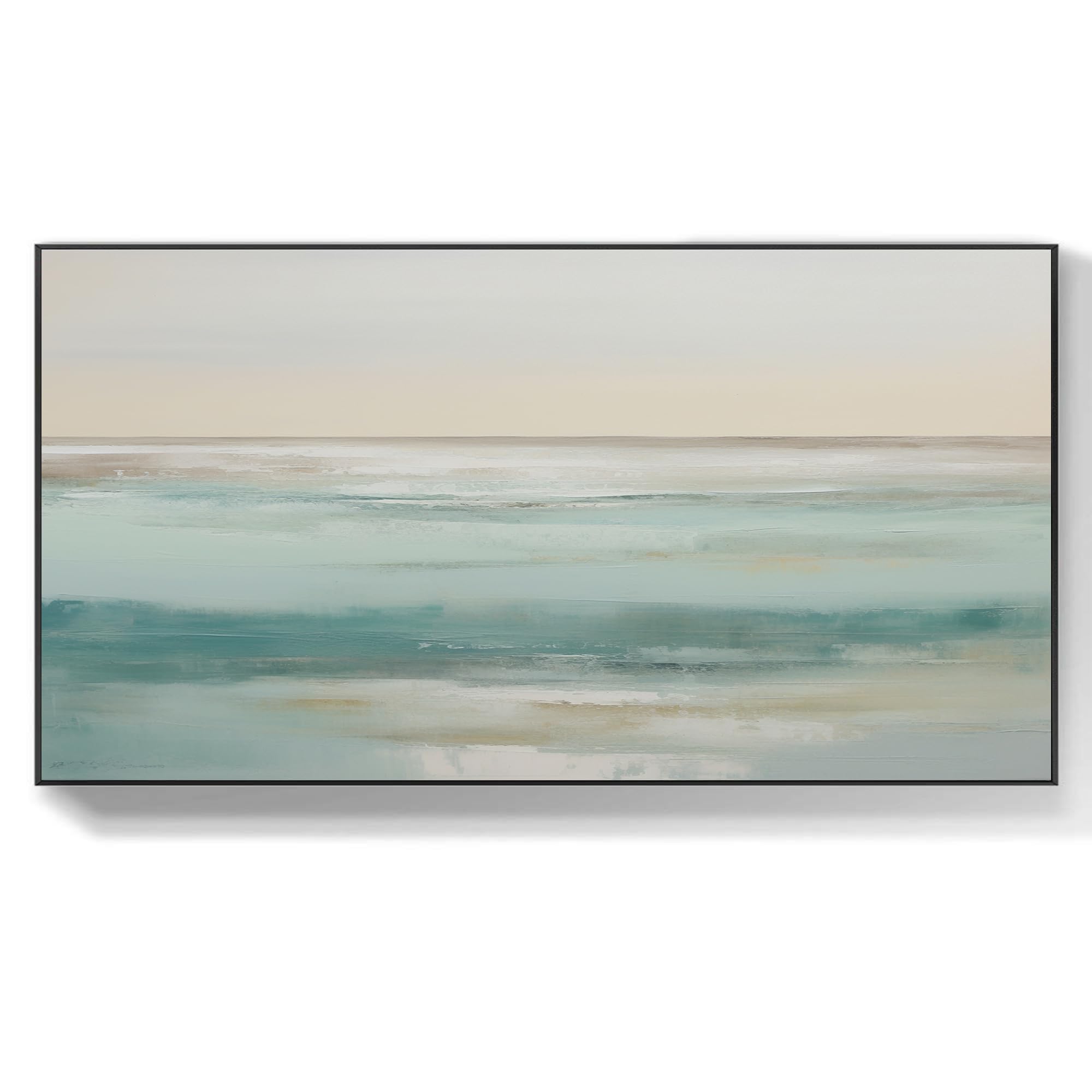 【F4号】good blue(spelling) 油絵 oil painting Amazon.com: ‎UYLHJKLZ Original Blue Abstract Ocean Oil Painting