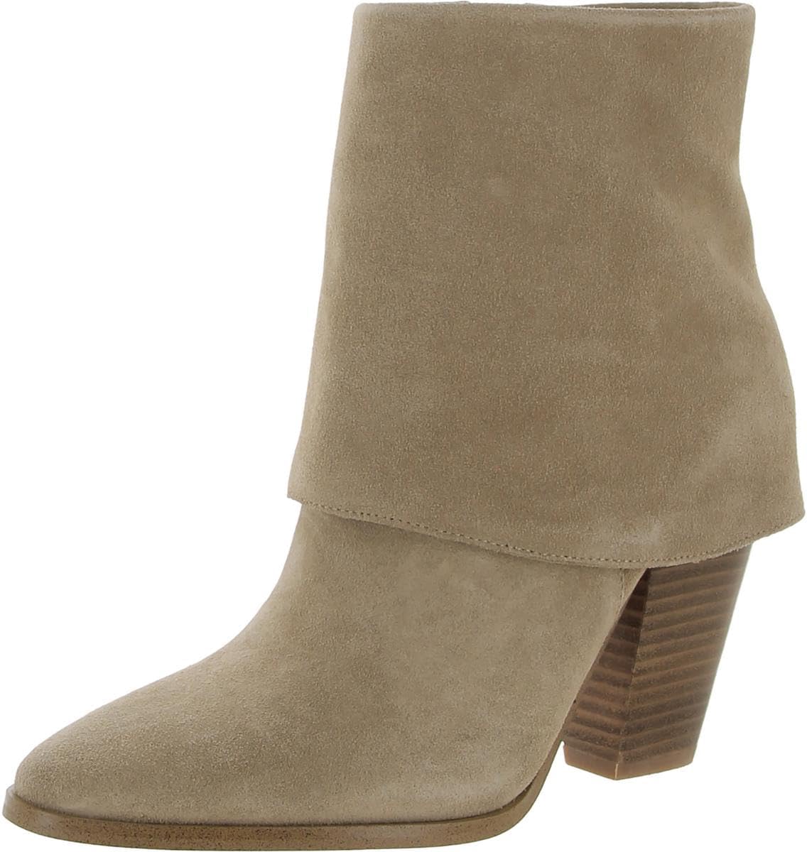 Jessica Simpson Womens Coulton Fold-Over Almond Toe Ankle Boots