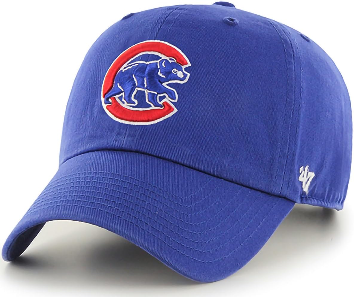 Brand MLB Team Color Home Primary Logo Clean Up Adjustable Baseball Cap Hat, Adult