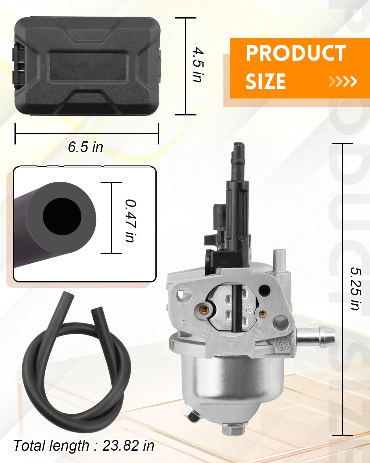 Huayi High Pressure Washer Carburetor Carb Air Filter Kit Fit for Ryobi RY802900 Replace 099981133027