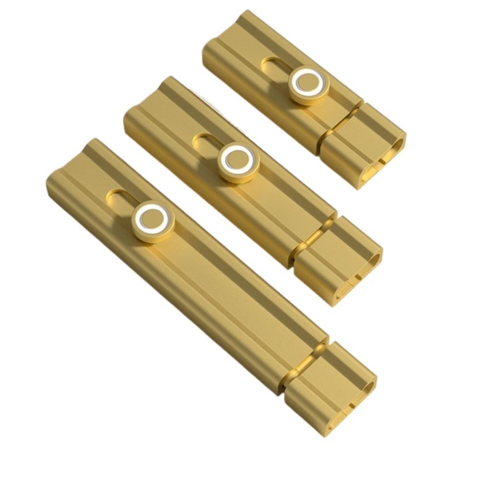 Cerradura de pestillo puerta luminosa, antirrobo, deslizante, sin perforación, seguridad, for muebles Para Puertas(Gold,150mm)