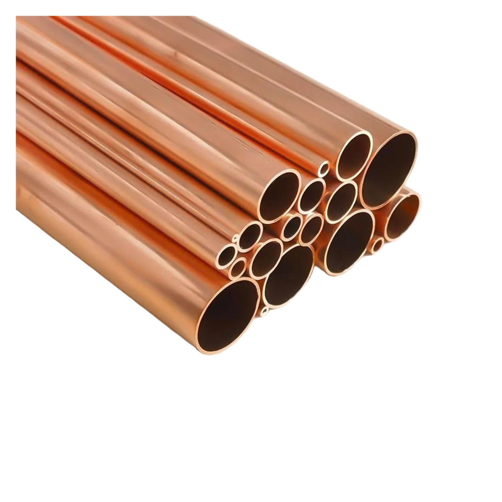 Tubo tubolare di rame tondo dritto cavo diametro esterno 3-30mm spessore parete 0,5 0,75 1 1,5 2mm lunghezza 300 500mm tubo di rame(500mm-OD 16 x ID 14mm)