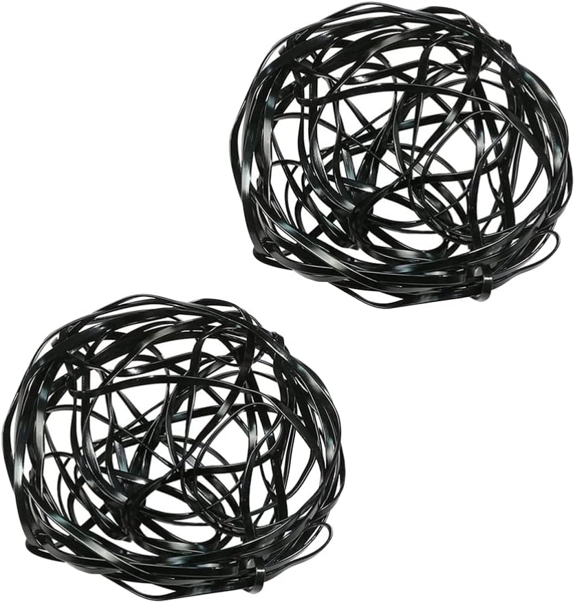 2pcs Floral Cage Arrangement Holder Aluminum Alloy Wire Ball Arranger Fixed Tools Floral Lid Organizer for Arrangement Plant Fixation Black
