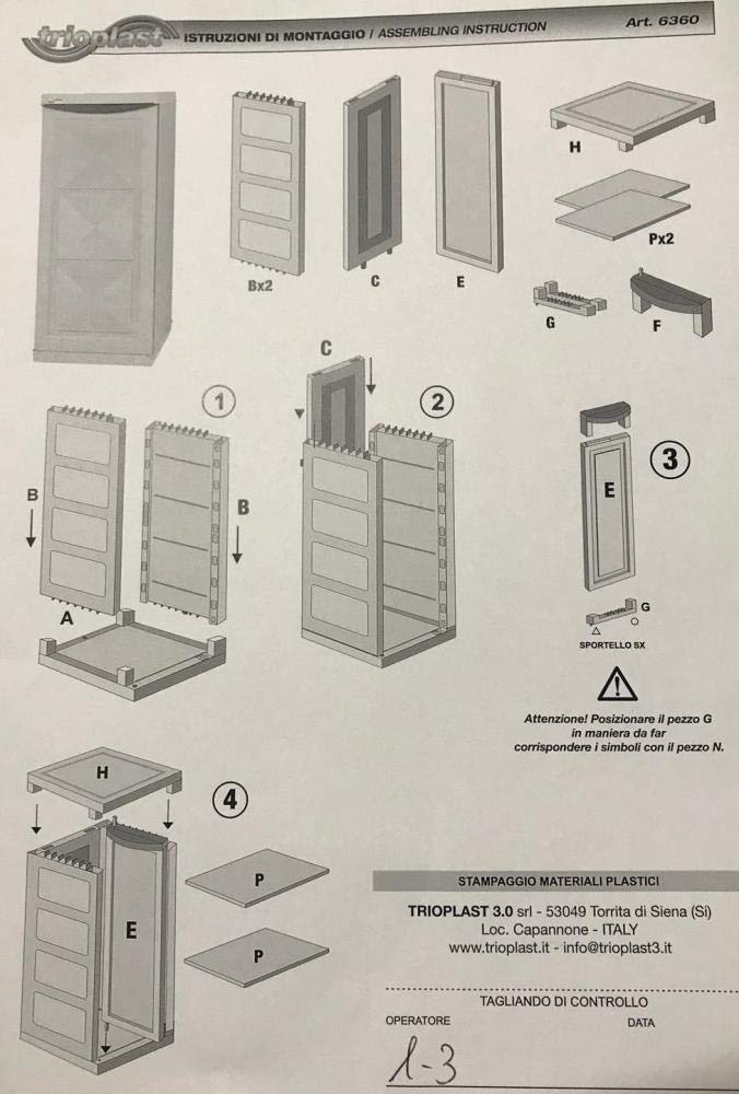 Trioplast Mobile Portabombole in Resina Grigio con Rifiniture Nere per Esterni Campeggio Camping scampagnata PIC nic Pratico e Funzionale Dimensioni L 39 x P 45 x H 93