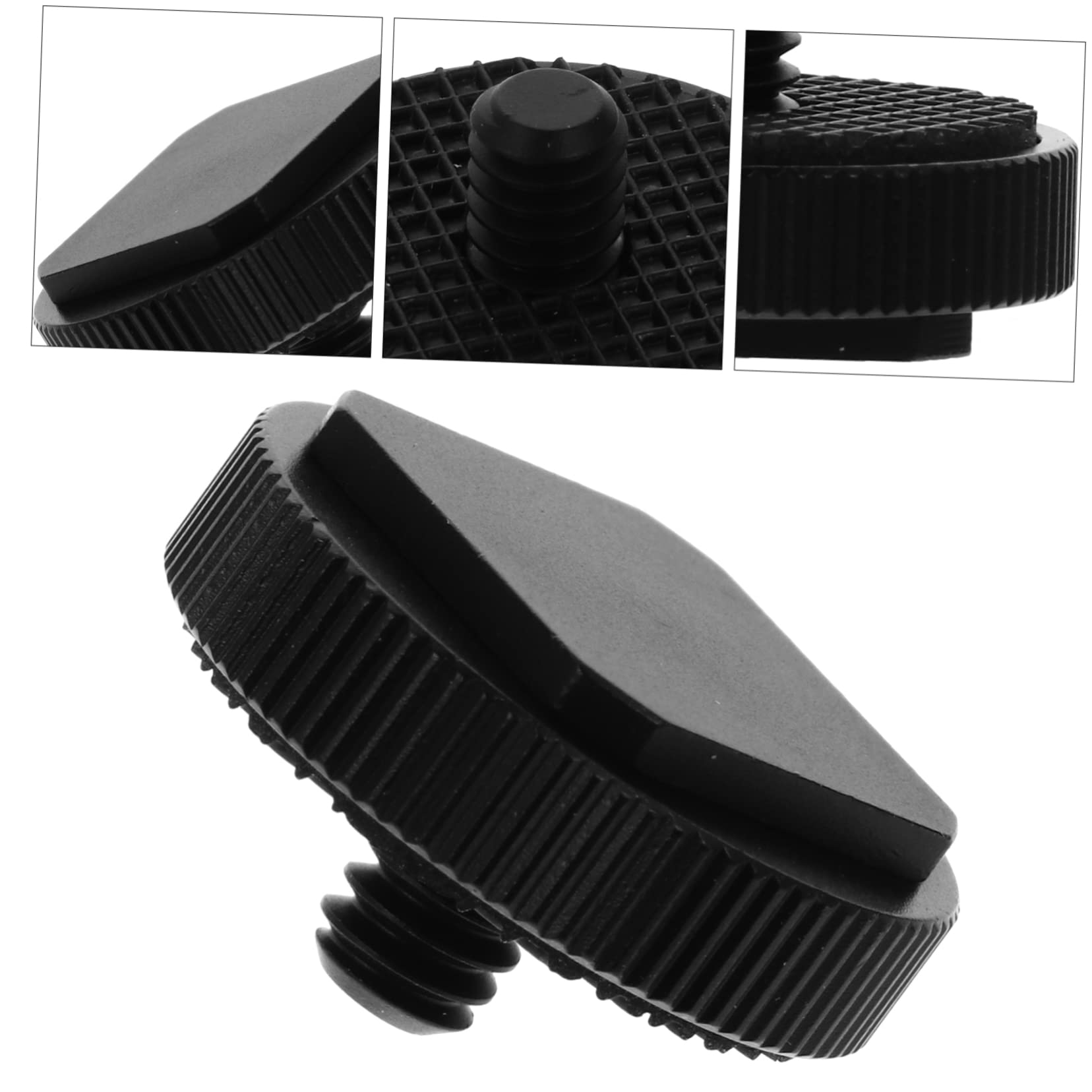 SEWACC 3pcs Hot Shoe Mount Adapter for SLR Cameras 1/4 Screw Tripod Mount Cold Shoe Flash Stand