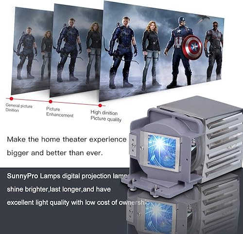 Miniatura 4 de XIM LAMP-070 Lámpara de proyector con vivienda, compatible con INFOCUS IN122 IN124 IN124ST IN125 IN126