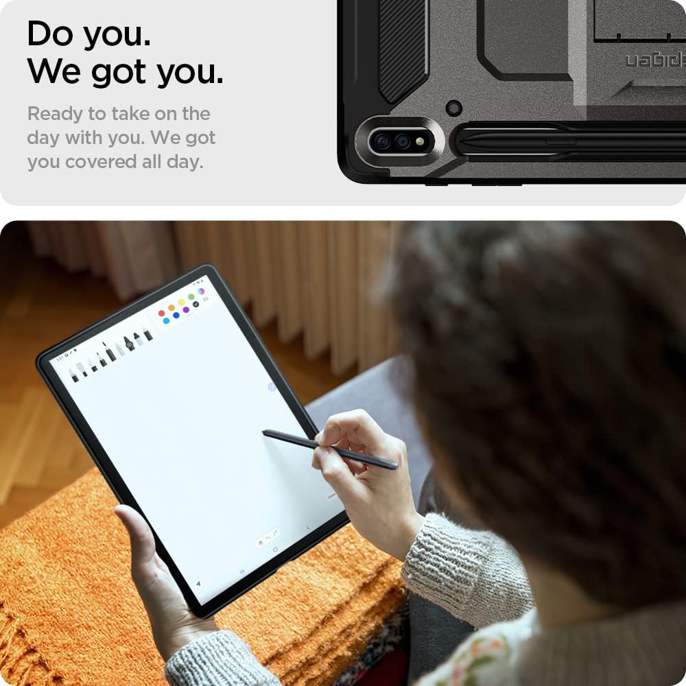 Tор Rаtеd Spigen Tough Armor Pro Designed for Galaxy Tab S8 Plus Case (2022) / Galaxy Tab S7 Plus Case (2020) with S Pen Holder - Gunmetal Crаzу Dеаlѕ Spigen Tough Armor Pro Designed for Galaxy Tab S8 Plus Case (2022) / Galaxy Tab S7 Plus Case (2020) with S Pen Holder - Gunmetal