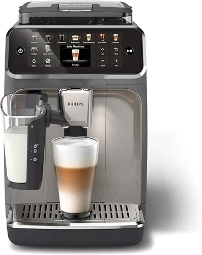 Philips 5500 Series Fully Automatic Espresso Machine, LatteGo Milk System,