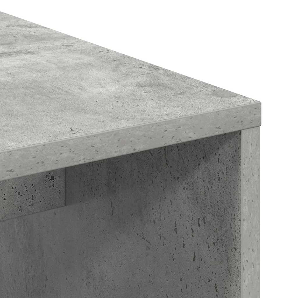Generisch Schreibtisch Beton Grau 102 x 50 x 124 cm Holzwerkstoff,Möbel,Büromöbel,Schreibtische-869357