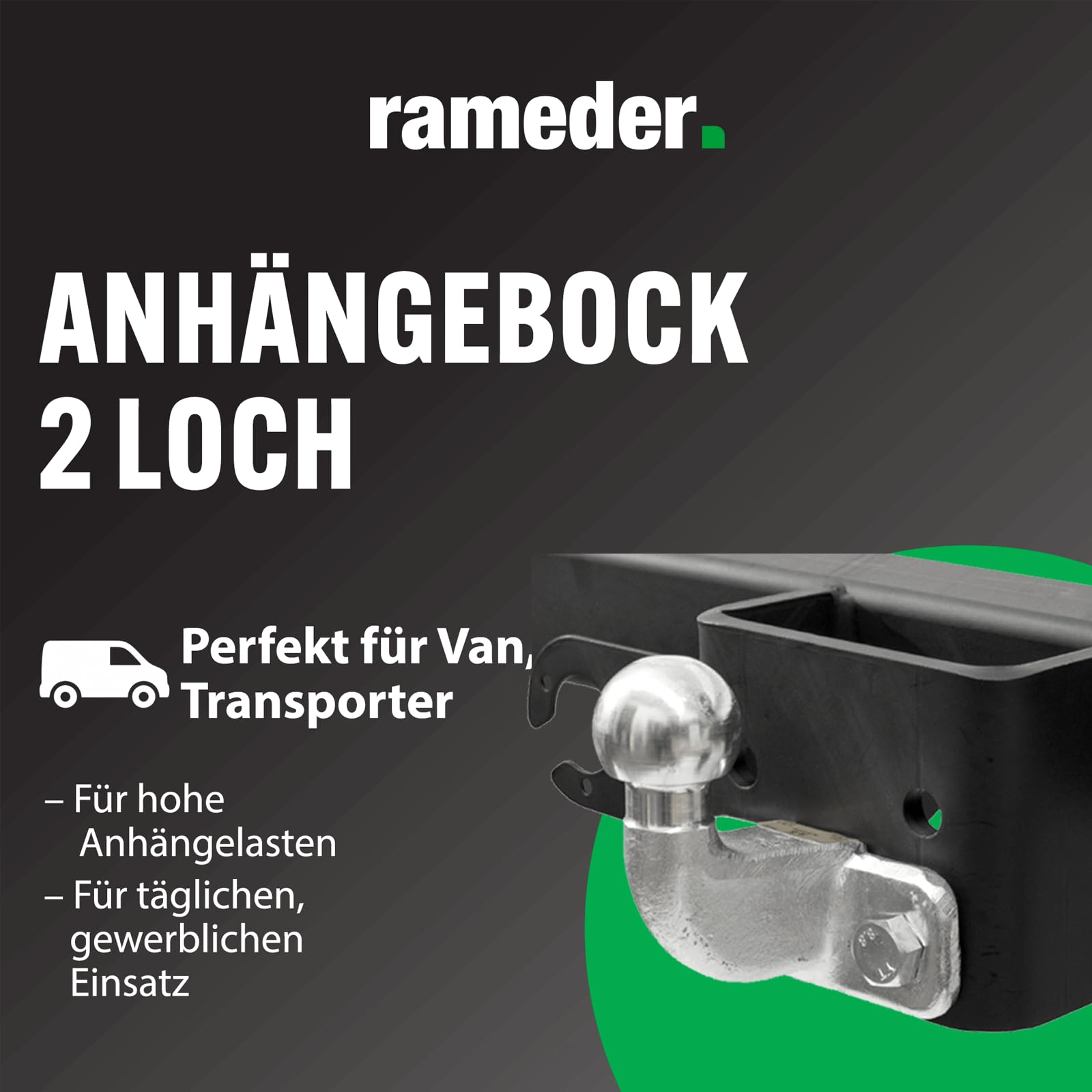 Anhängerkupplung starr G.D.W. passend für Mercedes Sprinter Typ 907/910 Baujahr: 2018-jetzt inkl. 13 poligem spezifischen CAN-Bus Elektrosatz | rameder. Komplettsatz - 50T