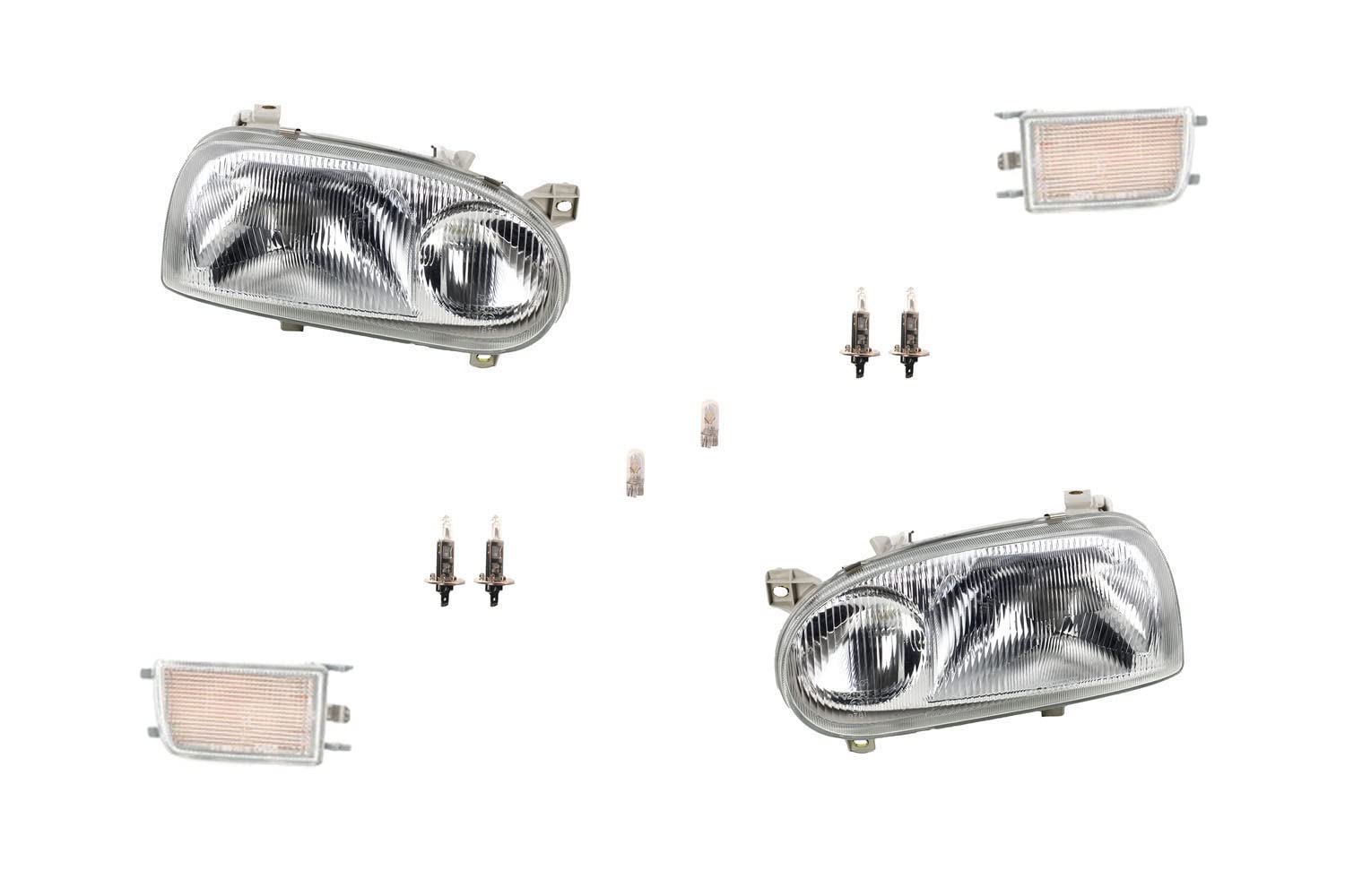 Johns, Faro adatto per VW Golf III 1Hx0 91-97 lampadine Set Li. Re