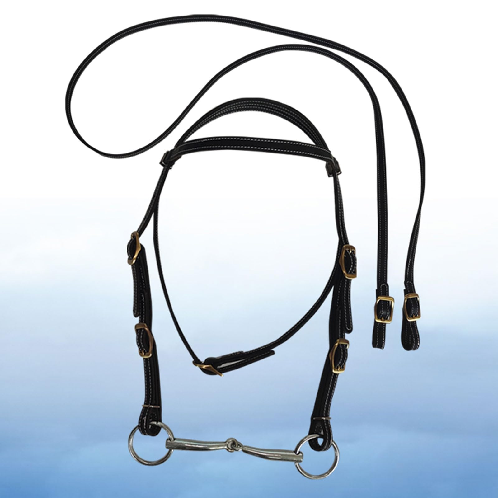 Cabestro para Caballos,Horse Halter Brida con riendas,Caballo Ajustable Halter,Ajustable en Nariz y Cuello,Diseño Seguro,para Viajes espectáculos competiciones y Uso Diario