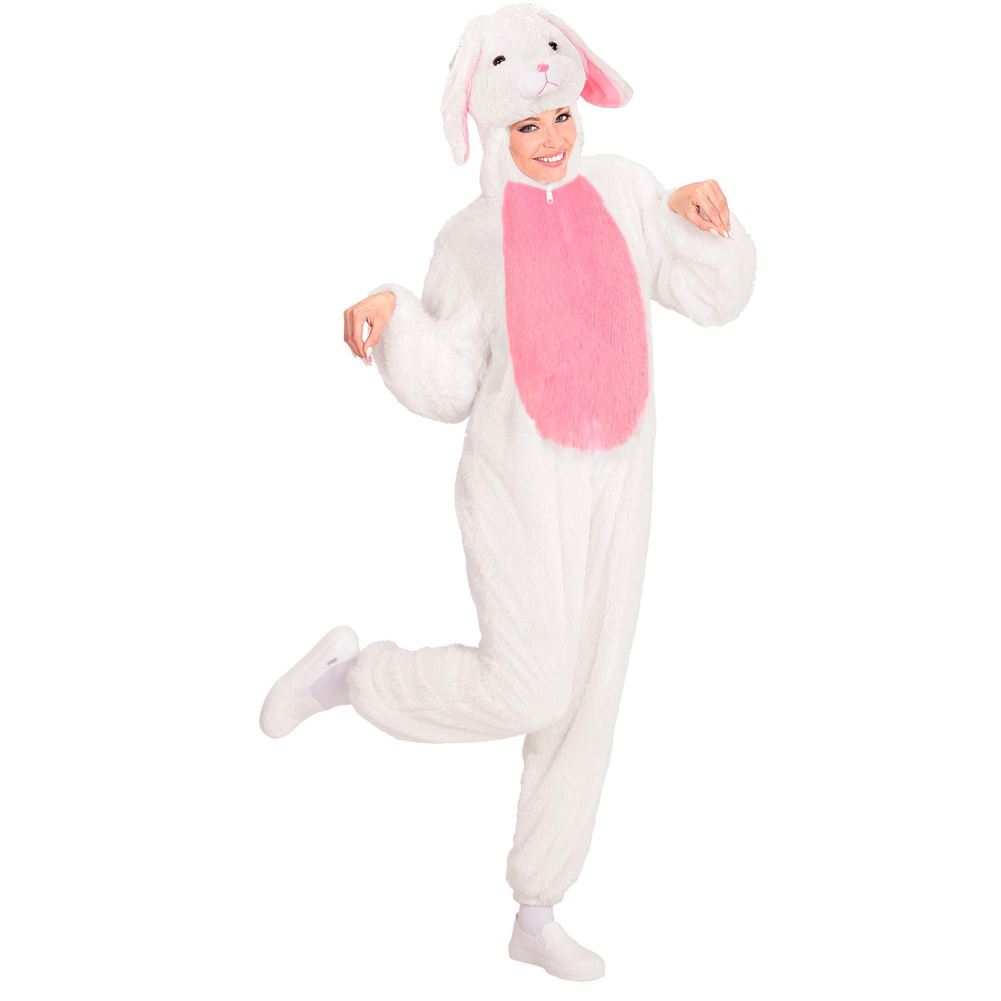 W WIDMANN MILANO Party Fashion - Costume lapin, combinaison avec masque à capuche, costume animal, lapin