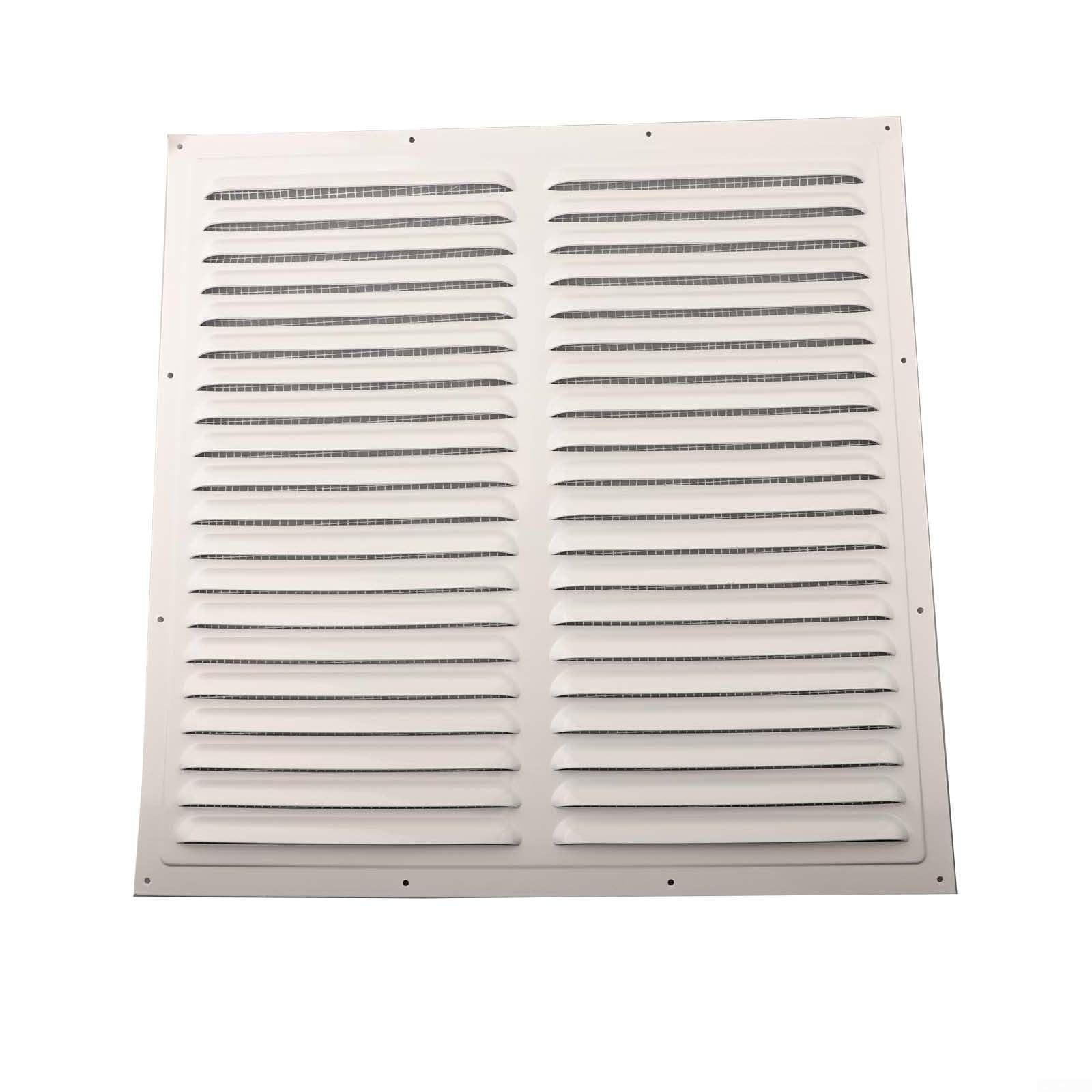 Metal Vent Cover with Mesh Screen Square Soffit Louver Grille for Effective Ventilation in Various Spaces (350X350mm) — view 3