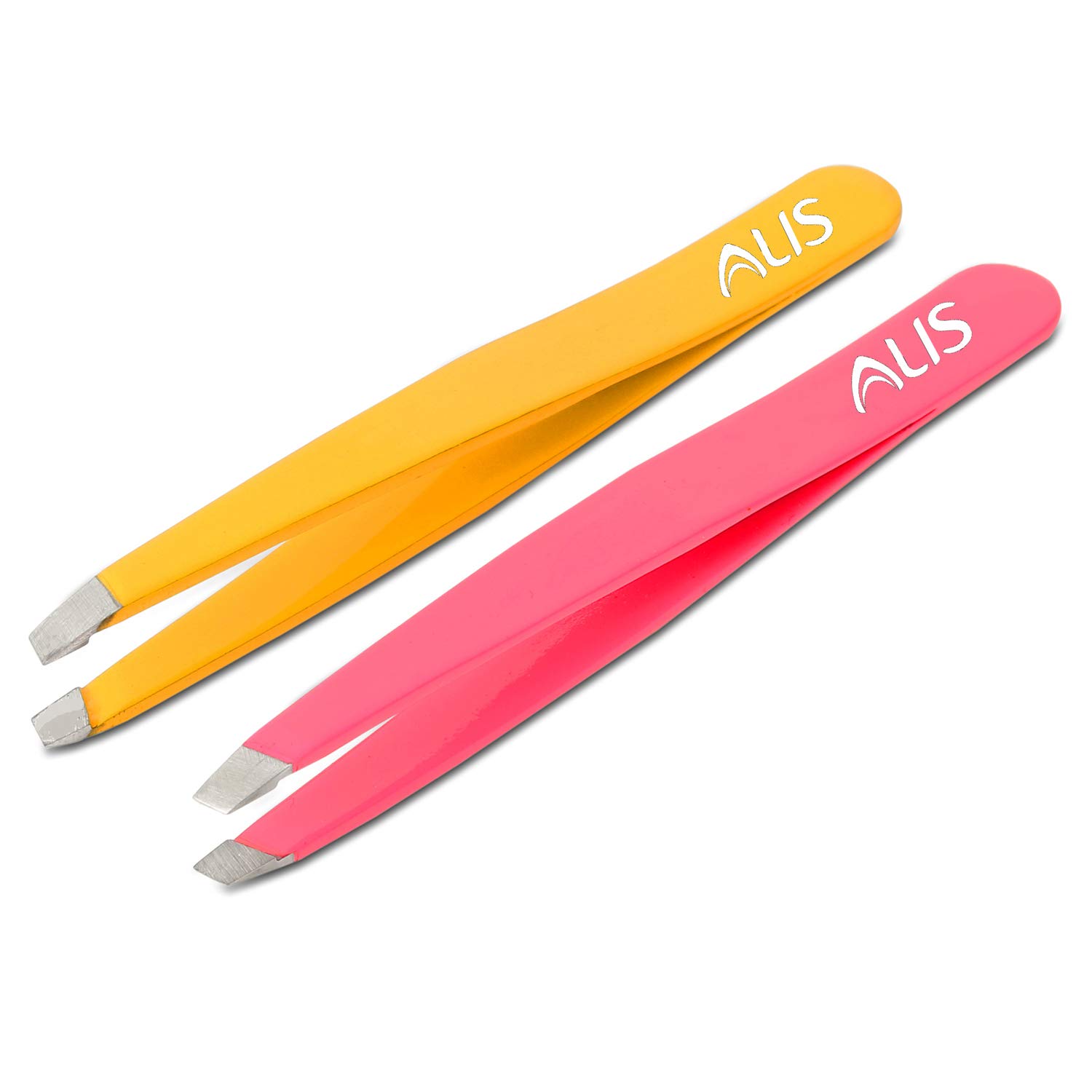 Alis Slant Tip Tweezers & Eyebrow Plucker for Eyebrows & Ingrown Hair, Plucking Daily Beauty Tool (VIOLETPINK & YELLOW SET OF 2) (B08R3G7DM9) Amazon Price History, Amazon Price Tracker