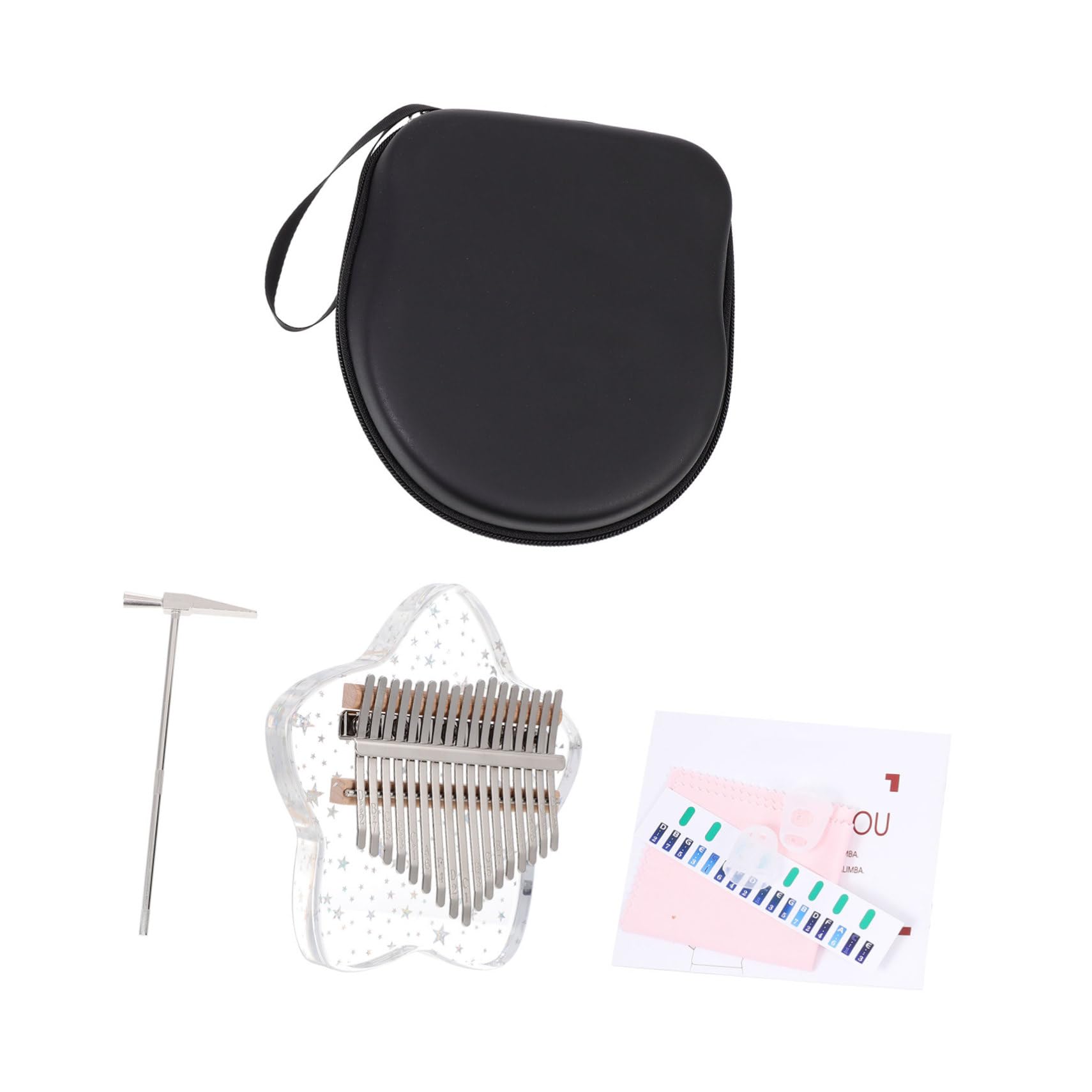 BESPORTBLE 1 Set Fingertip Kalimba Key Thumb Piano Transparent Design for present for Friends and Family Sound for Music Learning and Enjoyment