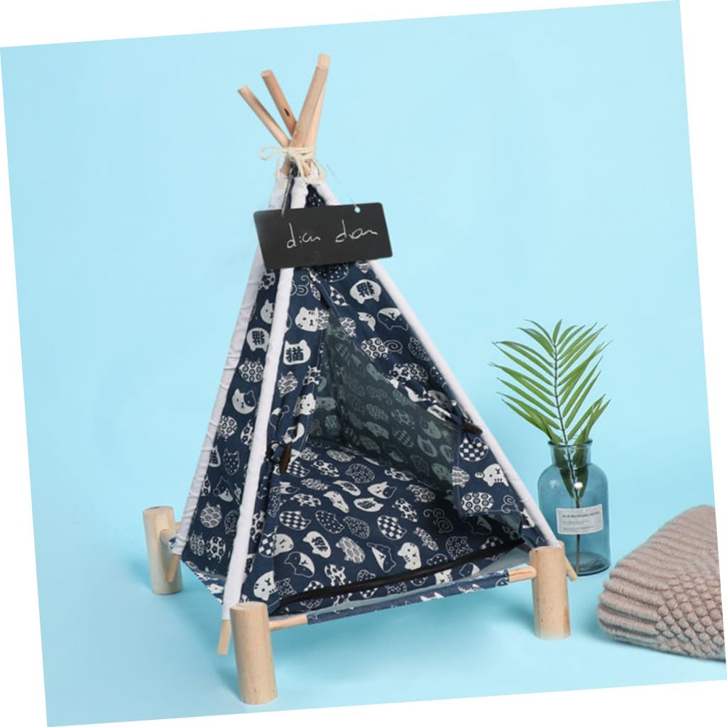 Alasum Tente pour Chien et Chat avec Coussin Amovible Tente en Toile Lavable Abri Confortable pour Animaux Espace Repos Intérieur et Extérieur Protection Contre la Lumière et Les