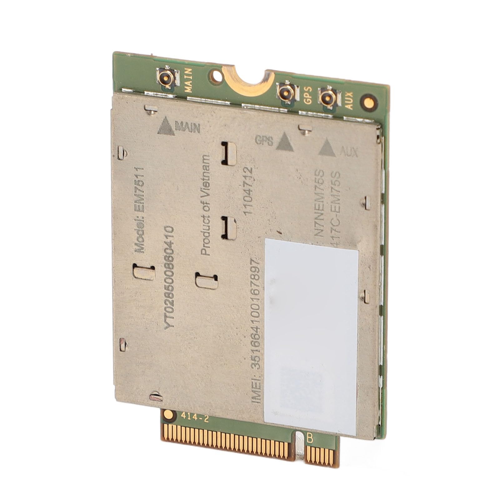 Alomejor Module sans Fil 4G LTE pour Ordinateur Portable EM7511, 600 Mbps, Téléchargement 150 Mbps, Interface NGFF M.2 pour Les Utilisateurs D'ordinateurs Portables