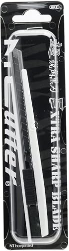 Miniatura 5 de NT Cutter Ultra Sharp Cuchillo de Hoja de Utilidad, Negro y Blanco (MNCR-A1)