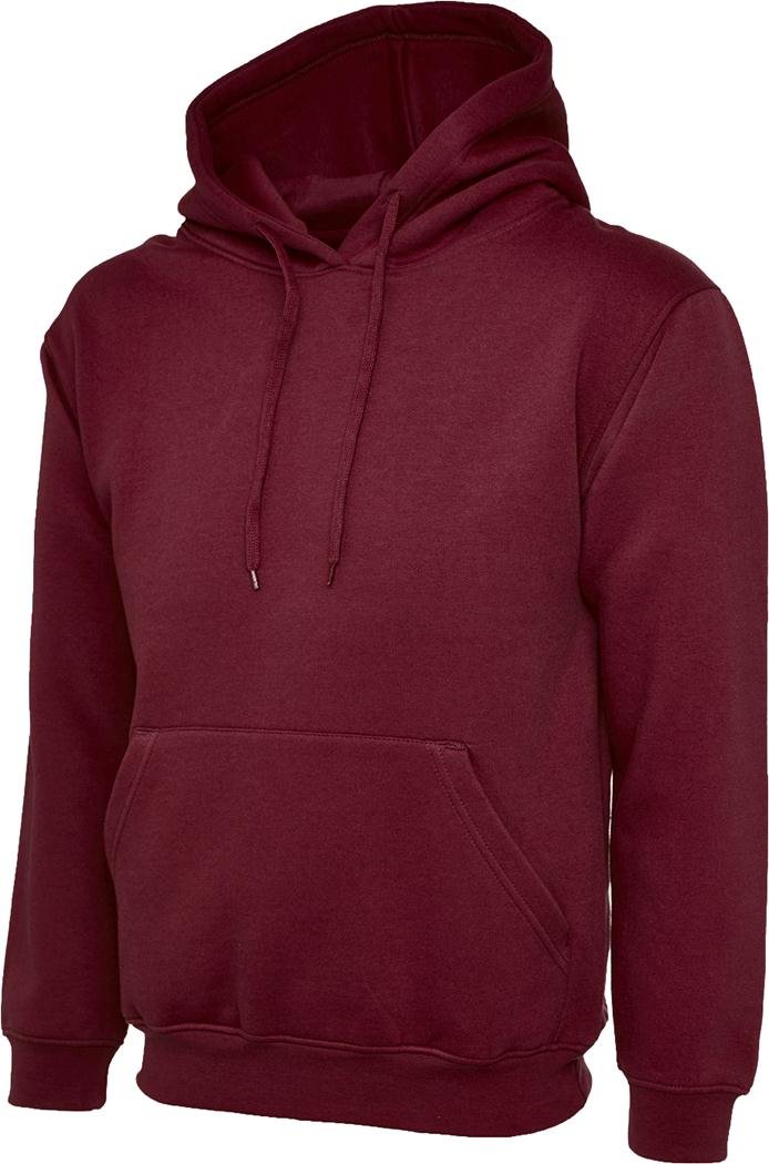 Shoppersbay Men's Maroon Uneek Uc502 Classic Hooded Sweatshirt 3XL