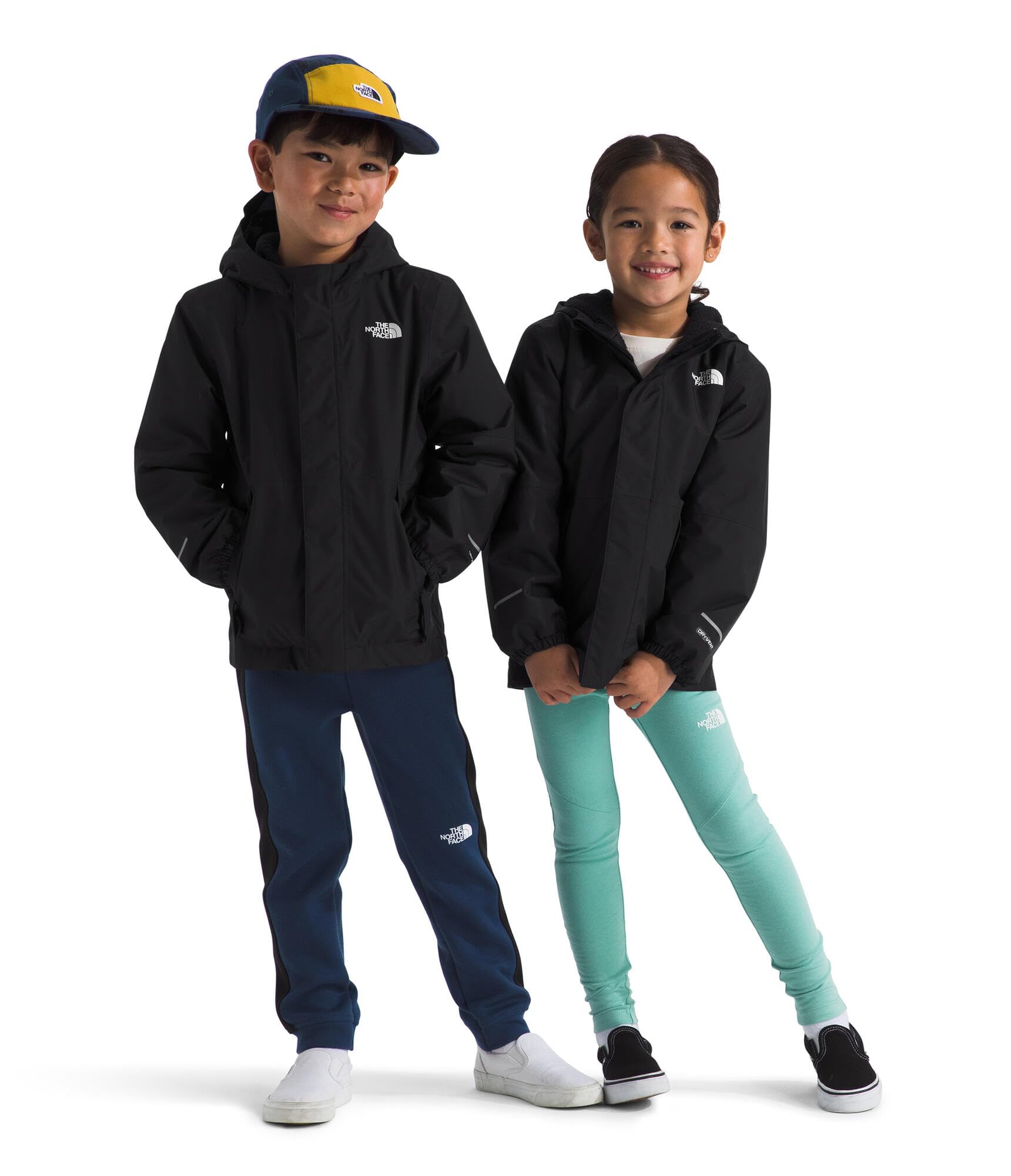 The North Face Black Kids Warm Antora Rain Jacket In - 7 Yrs