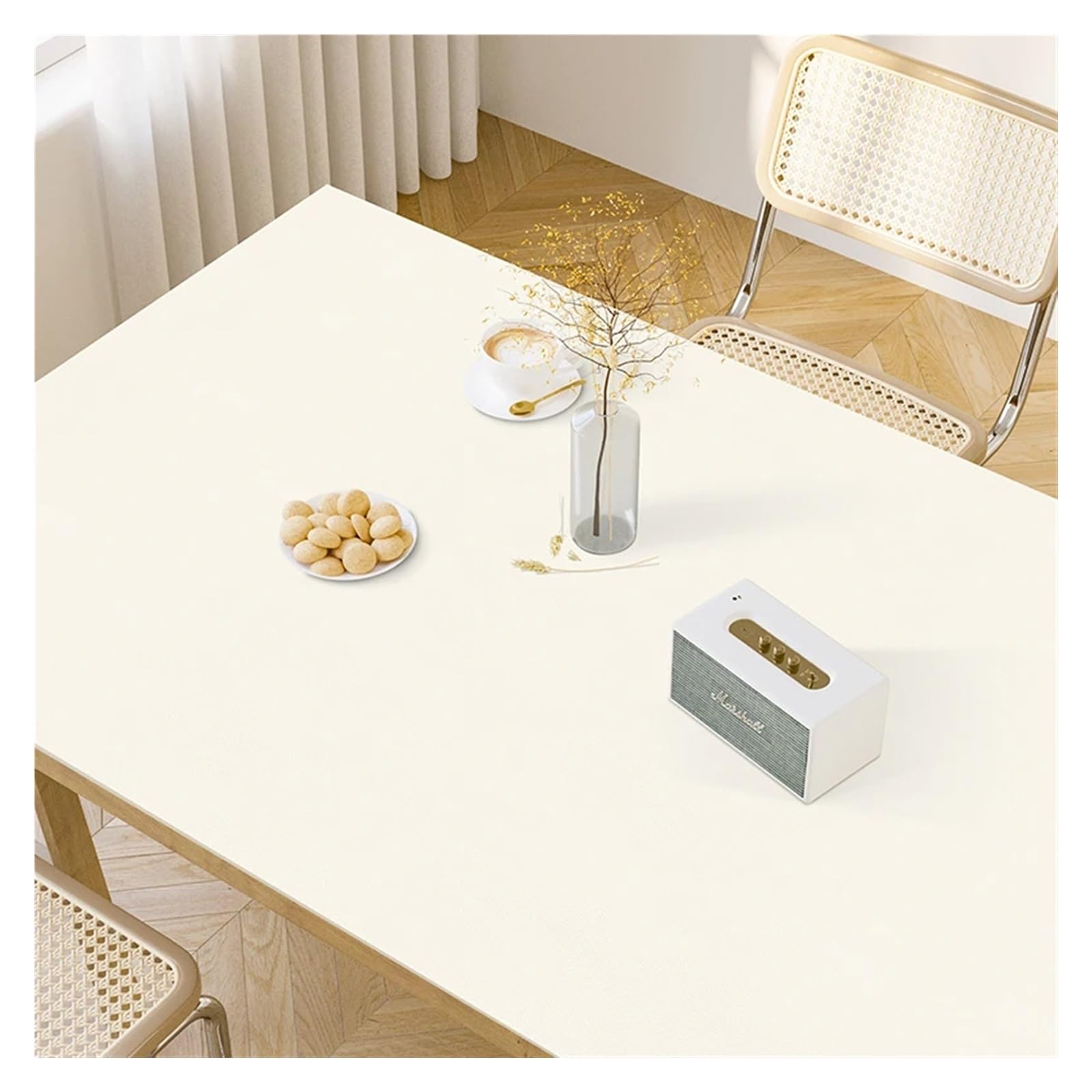 XIUsheUA tablecloth Solid Color Table Mat Kitchen Oil-proof Tablecloth Anti-scalding PVC Leather Placemat Countertop Protection Pad(GU988-ZD,80x160cm)
