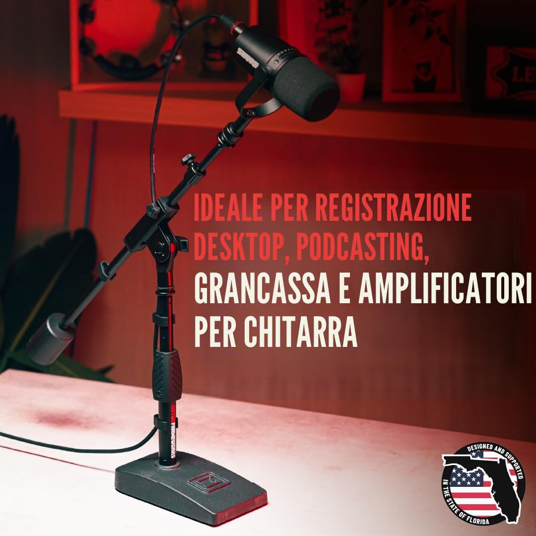 Gator Frameworks GFW-MIC-0822 - Asta telescopica per microfono