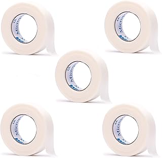 5 Rolls Lash Tape, 3M Micropore Tape Under Eye Tape Jade Stone Tape Eyelash Extension Tape Micropore Eyelash Isolation Tape Eyelash Extension Tape Lash Lift Tape Lint Free 1.25cms width x 9m length