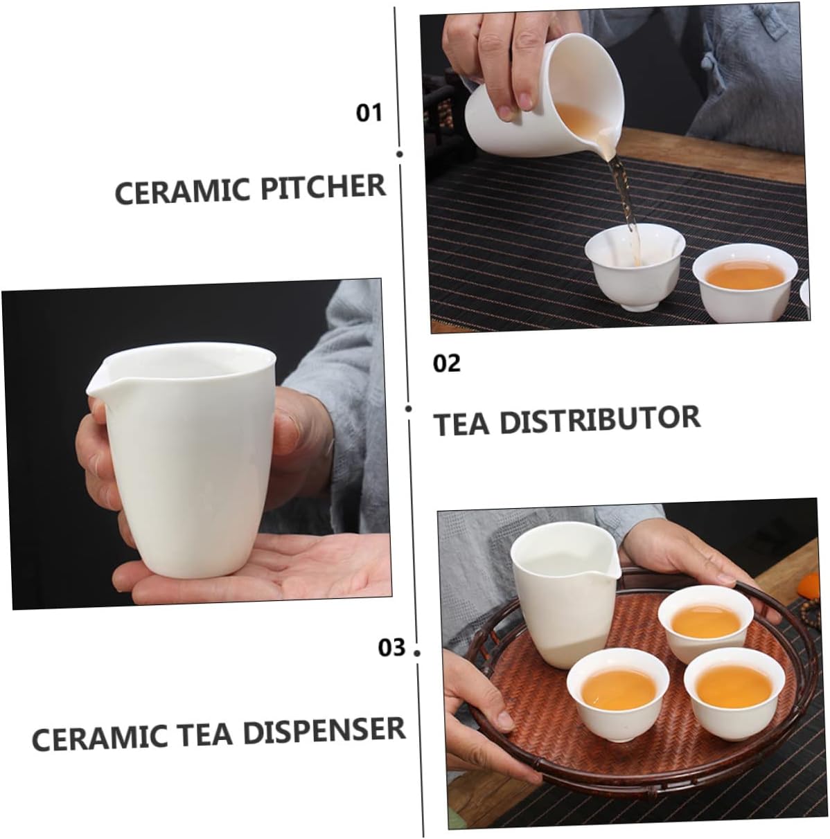 Veemoon Ceramic Tea Sea Chinese Tea Cup Set Tea Cup Infuser Tea Accessories Hot Tea Distri
