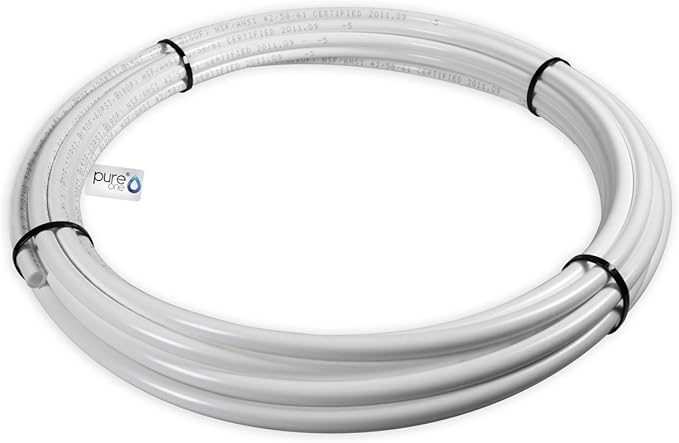 HUAZIZ 50m Kühlschrankschlauch Aus Lebensmittelechtem PE - Perfekt Für Side By Side Kühlschränke & Wasserfilter