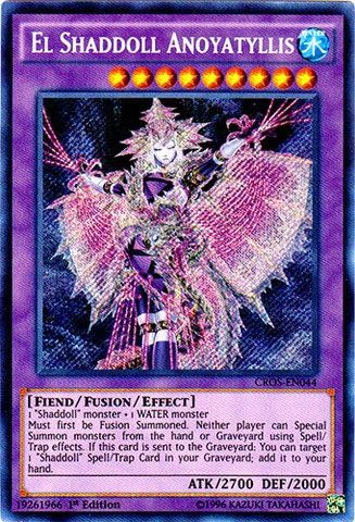 YU-GI-OH! - El Shaddoll Anoyatyllis (CROS-EN044) - Crossed Souls - 1st Edition - Secret Rare