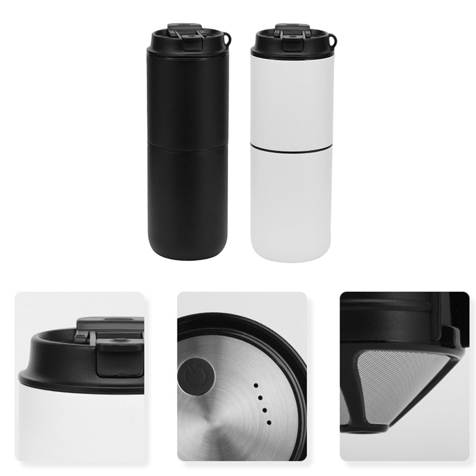 Grider De Café Électrique Portable Compact pour Le Bureau Voyage Voyage À La Maison Utilisez Le Couvercle Détachable Sertitrage Café Portable