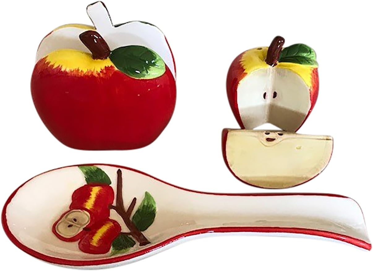 Apple Kitchen Decor Collection, Salt and Pepper Shaker Set