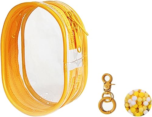 Miniatura 7 de Bolsa transparente para exhibición de figuras con llavero para almacenamiento de 2 muñecas Sonny, mini figuras transparentes para llavero, caja