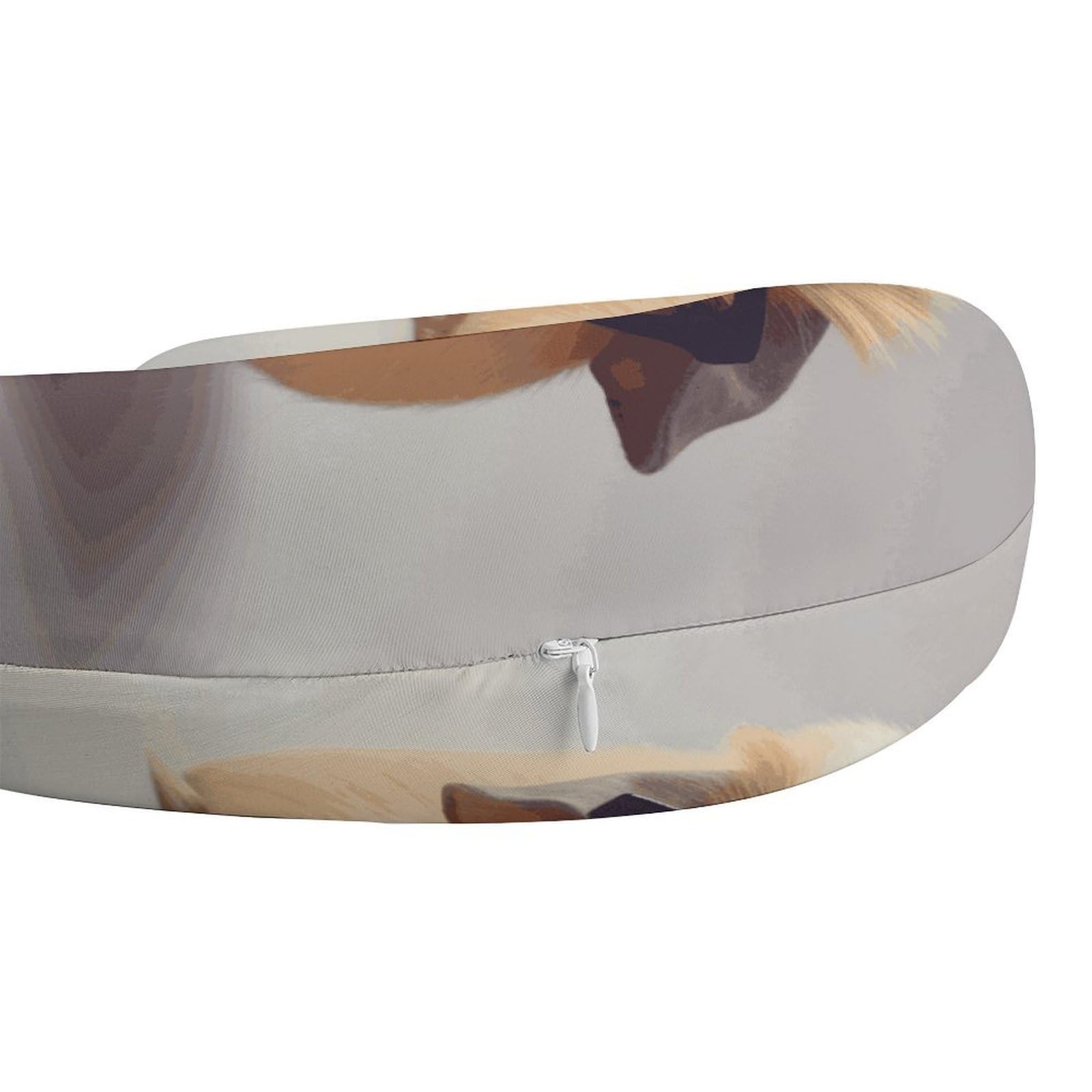 Cuscino a forma di U sorridente, nucleo in memory foam, cuscino per fornire supporto per il collo, cuscino da viaggio, adatto per aerei, auto, case e uffici.