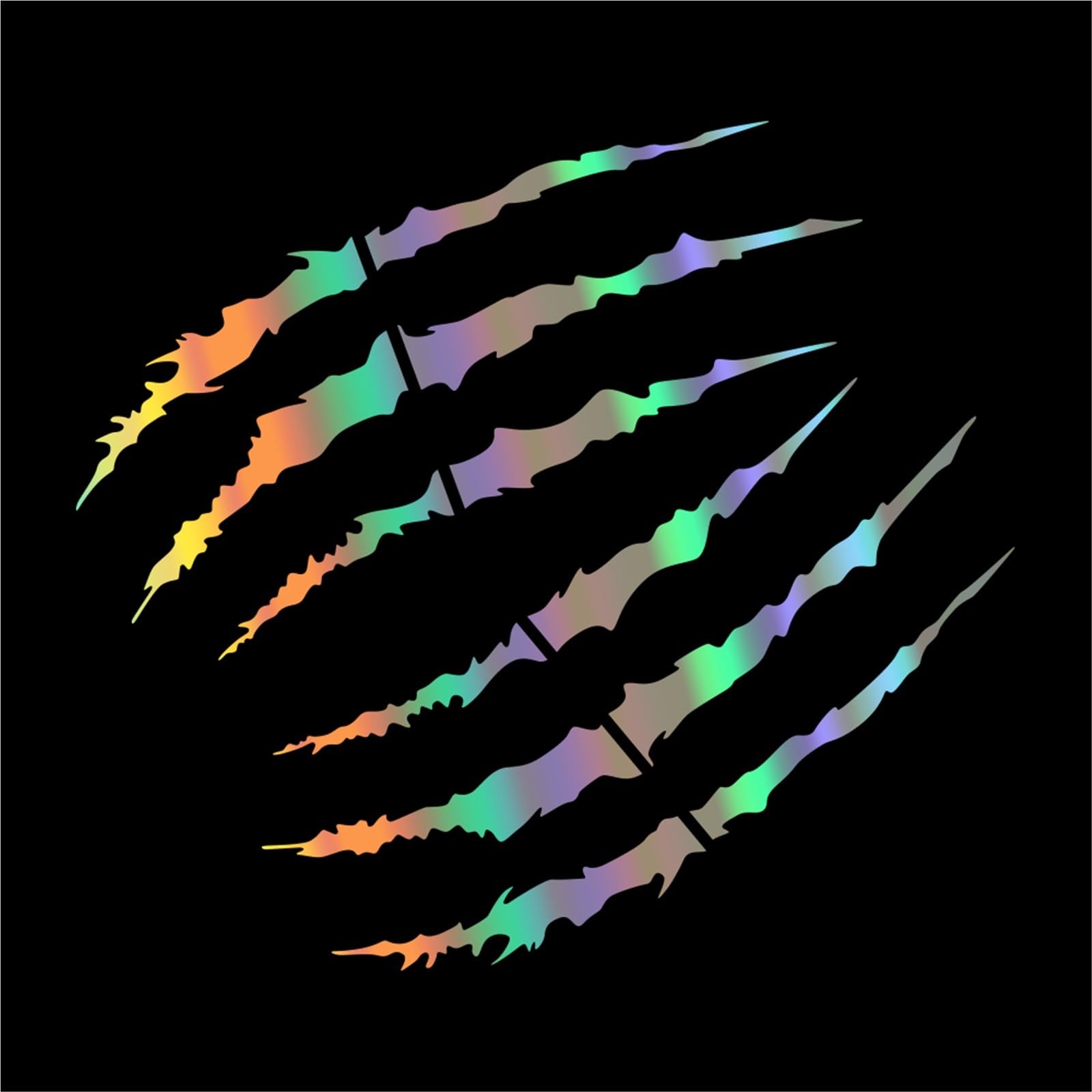 HAfgDJ Motorcycle Sticker Claw Scratch Reflective Car Motorbike Helmet Creative Decal Accessories for Y&amaha