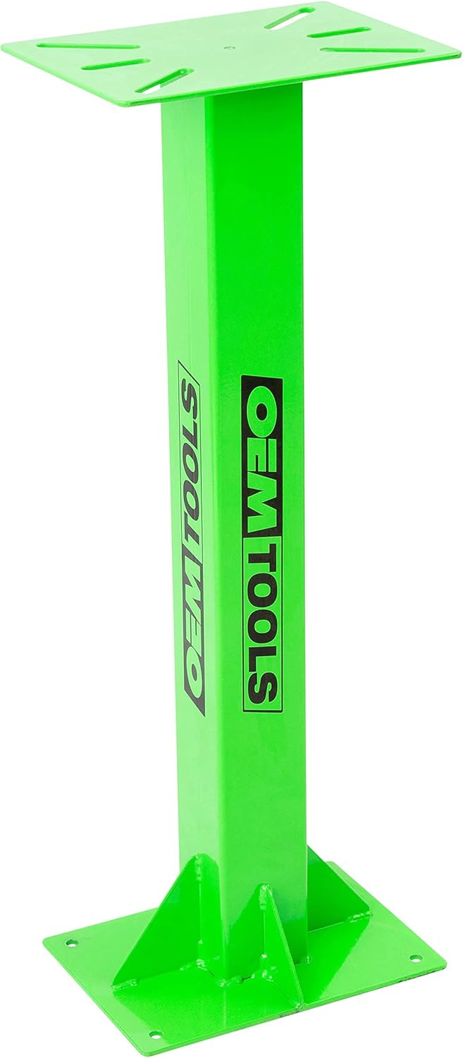 OEMTOOLS 24643 Bench Grinder, Vise, & Drill Press Stand, Pedestal Stand For Bench