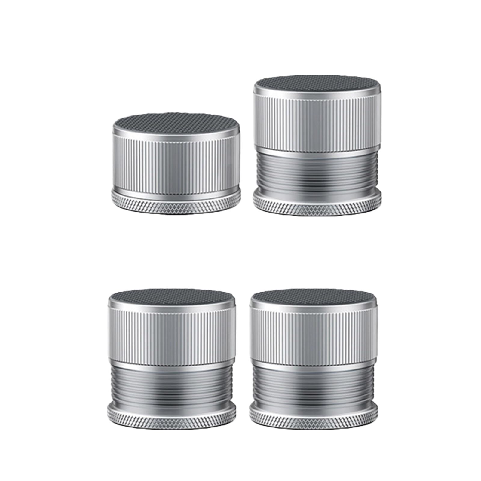 Fexxkg Silver 4Pcs Heavy Duty Adjustable Leveling Feet Anti-Vibration Pads For Washing Machine Dryer Bed Furniture Stability Adjustable Bed Risers