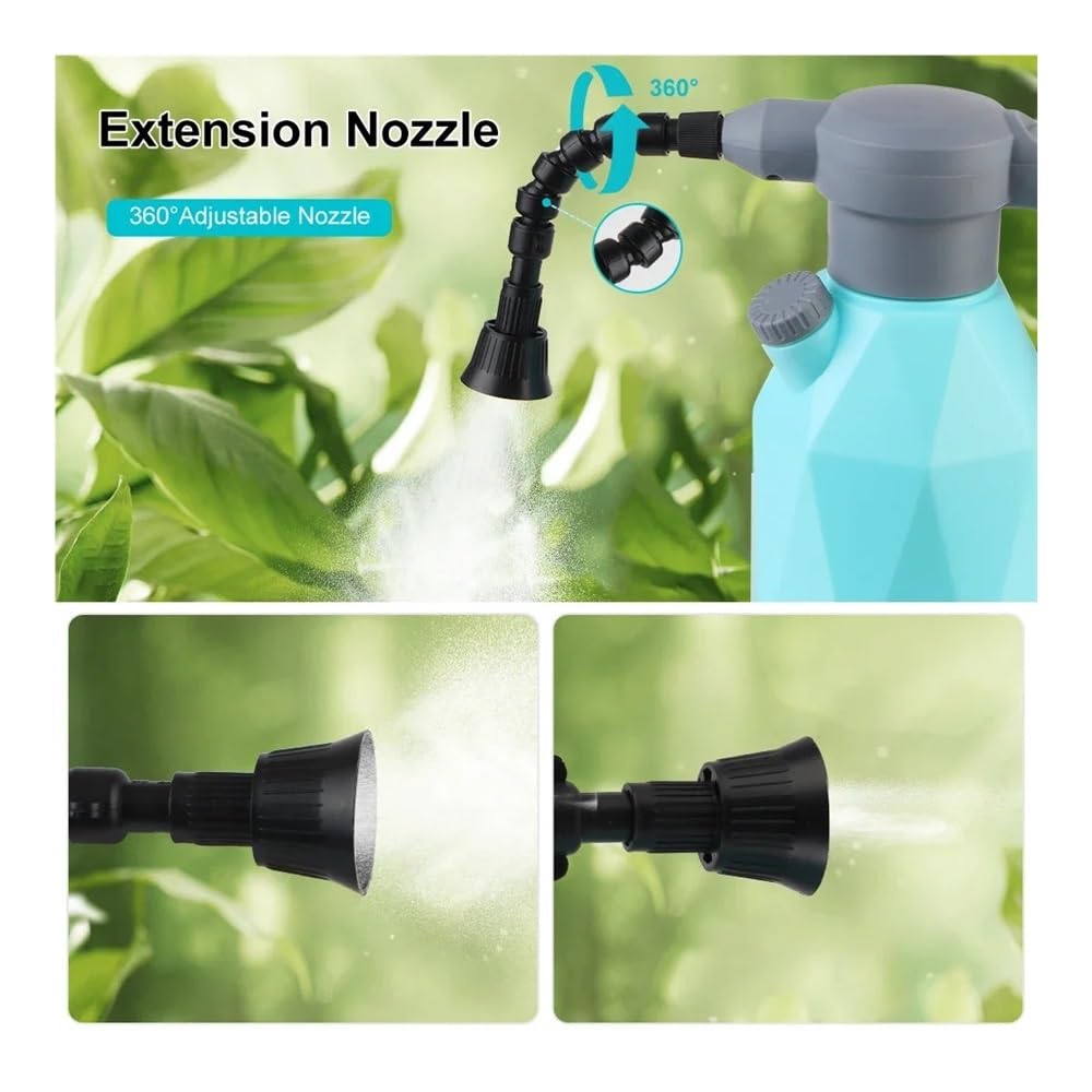 Pulvérisateur de jardin électrique 2 L - Atomiseur automatique - Vaporisateur pour plantes - 2000 mA - Recharge USB - Irrigation agricole