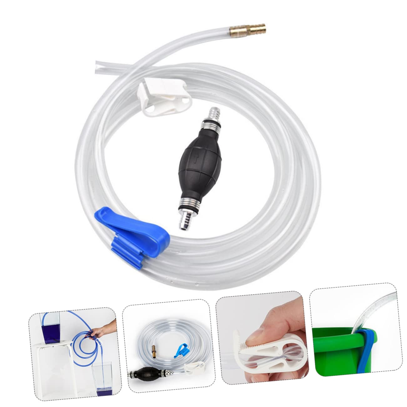 Manuelle Wasser Saugpumpe - Siphon Schlauch Für Auto & Aquarium