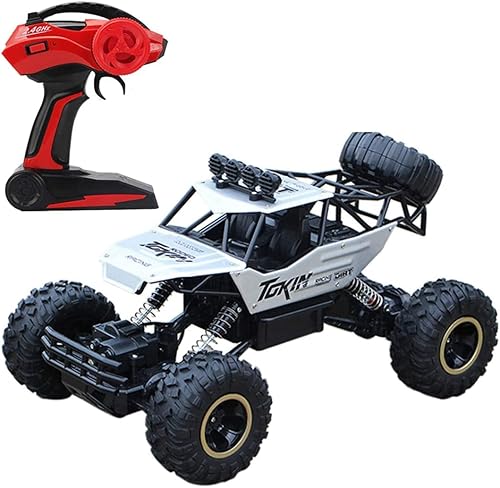 RC Car 112 4WD Control remoto de alta velocidad Monster Truck Buggy Off Road (Plata)