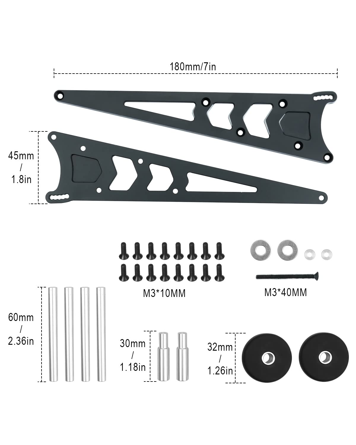 Portamozzo Posteriore Integy In Billetta Per Traxxas Slash 2WD 1/10 - Colore Argento