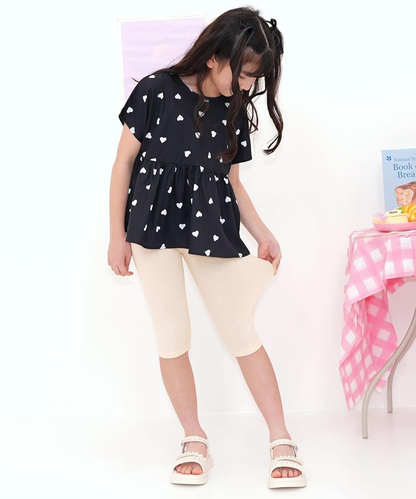 Amazon | [Bee] ビー 7分丈レギンス ガールズ 女の子 ボーイズ