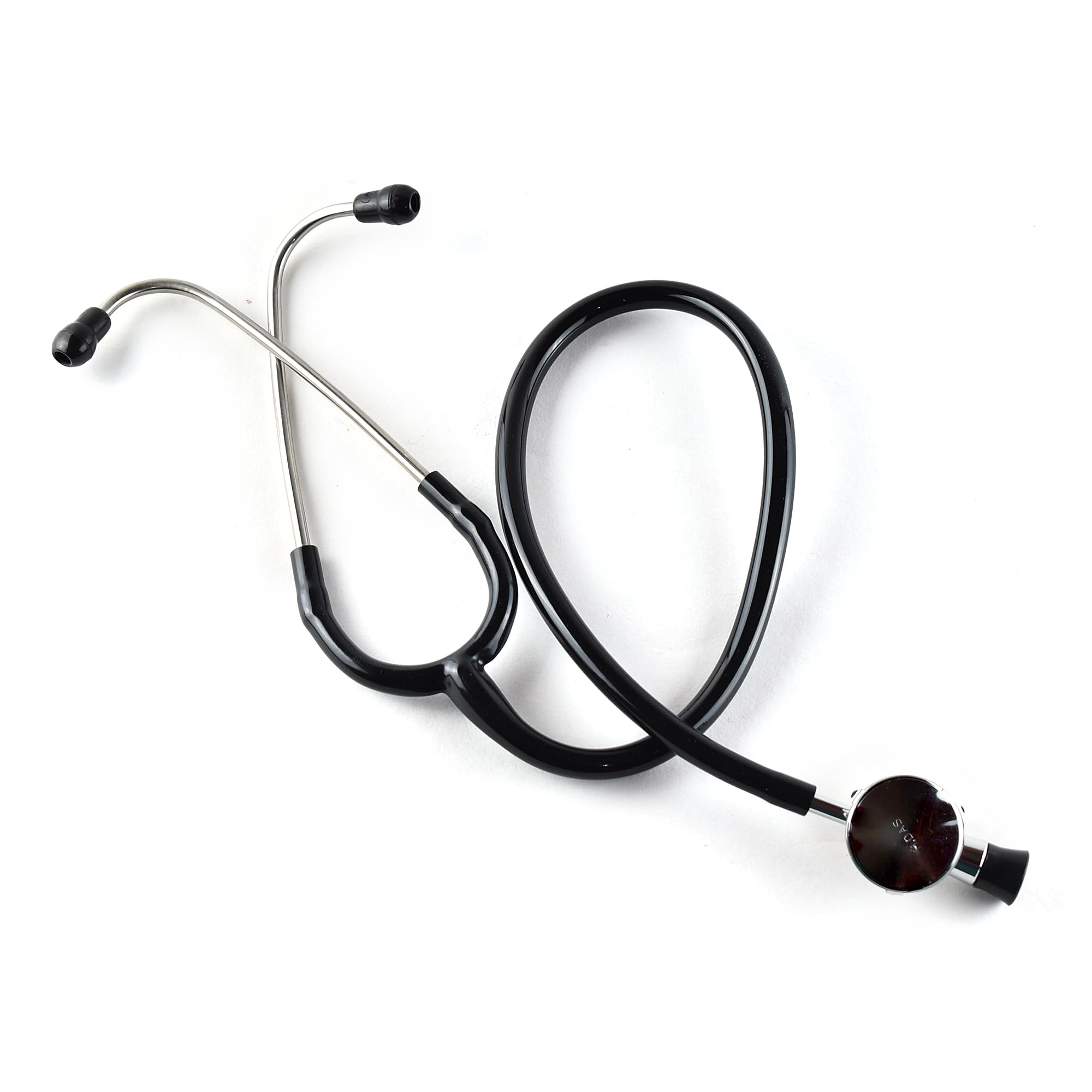 H. Das Child Stethoscope Complete set with Bag Two Sound Paths in One Tube Manual Stethoscope (Black)-image-2