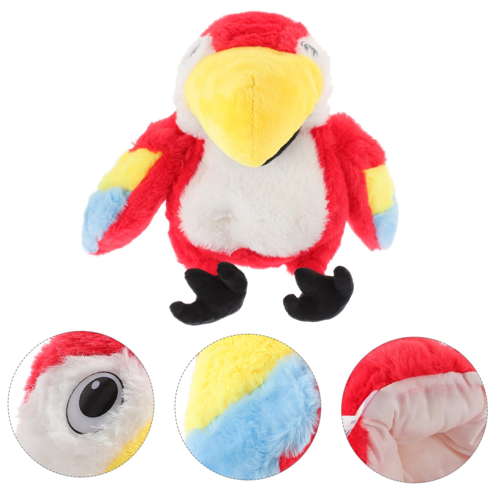 Marioneta de Mano de Peluche con Diseño de Loro Juguete Interactivo para Educación Temprana Roles para Fiestas y Cuentos Infantiles