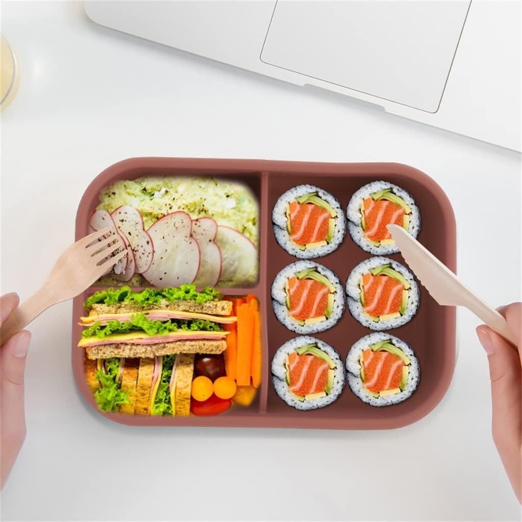 Portable Bento Box Outdoor Food Container Multi-grid For School Office