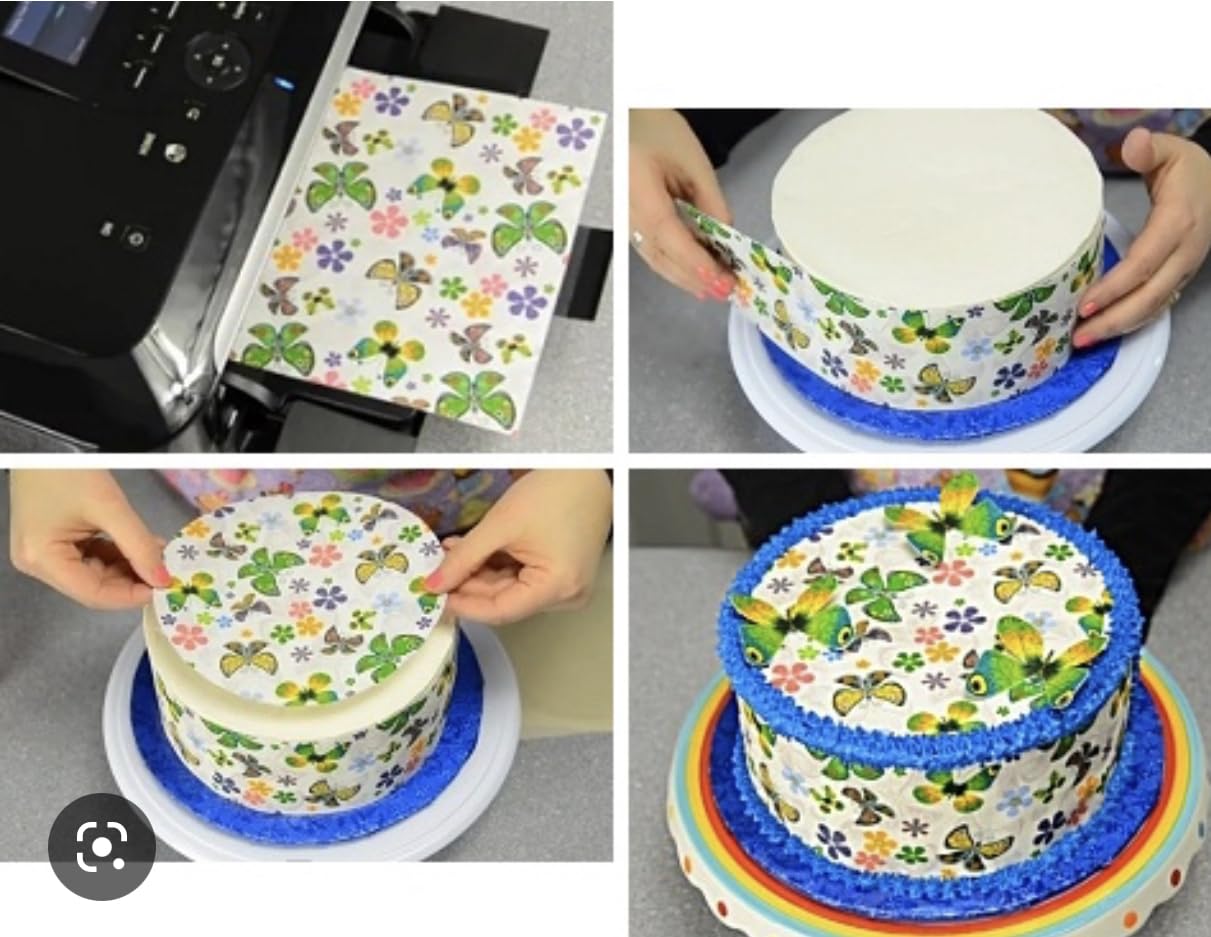 Halloween Bat 3 Border Side Strips, Cake wrap Frosting Sheet Icing Paper for Cake Decoration Edible Cake Sticker Decal 10