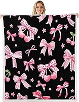 Vista 15 de Manfei Manta de vellón con diseño de mariposas florales en acuarela, manta acogedora para cama, sofá, decoración de habitación de niños, niñas